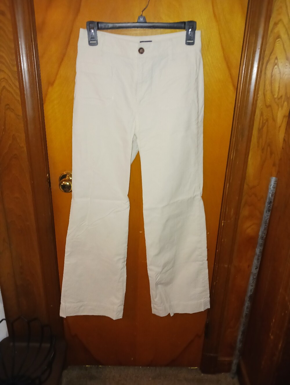 J. Crew Cream Wide-Leg Pants